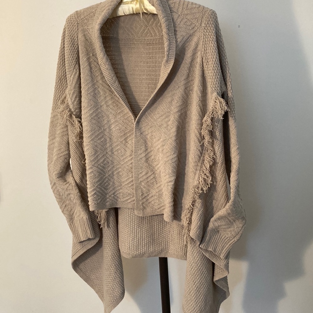 Lucky Brand asymmetrical sweater large